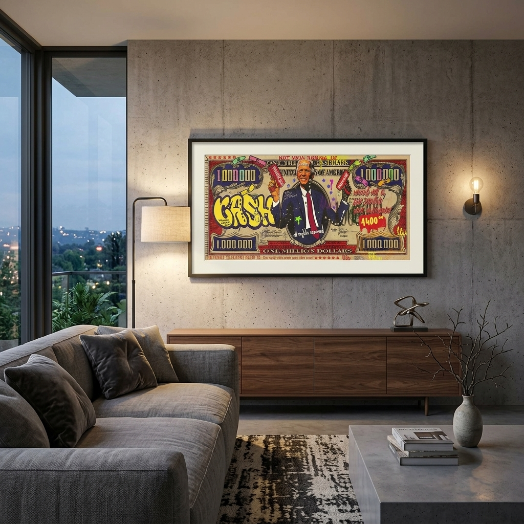 Biden million dollars Inspirational Canvas Wall Art Print
