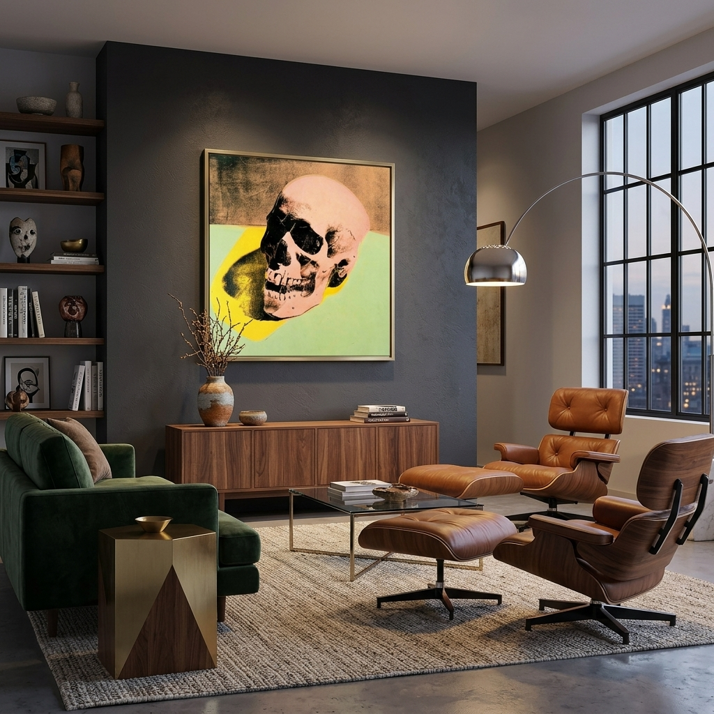 Reproduction The skull Reproduction Canvas Wall Art Print