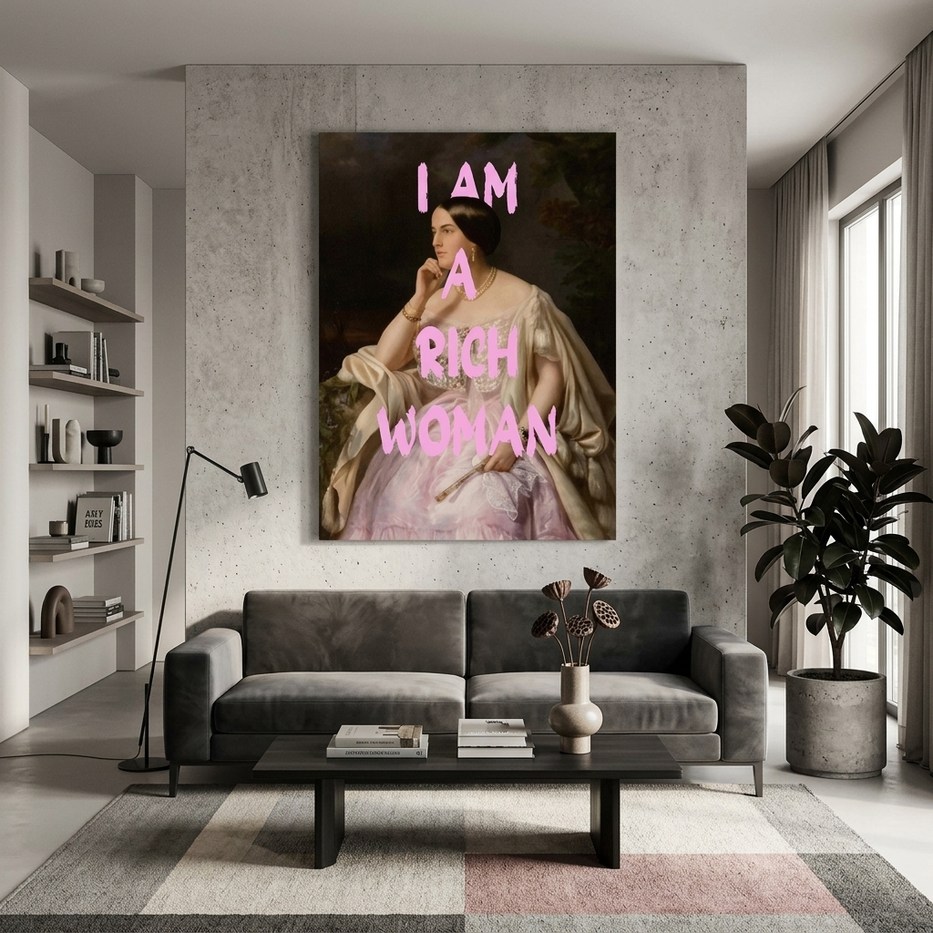 Canvas Wall Art Print Harriet Howard. I'm a rich woman
