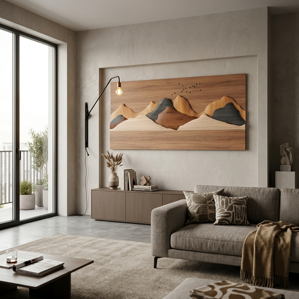Desert mountains Canvas Wall Art Print