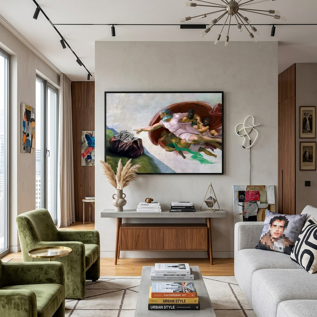 The creation of money Inspirational Canvas Wall Art Print