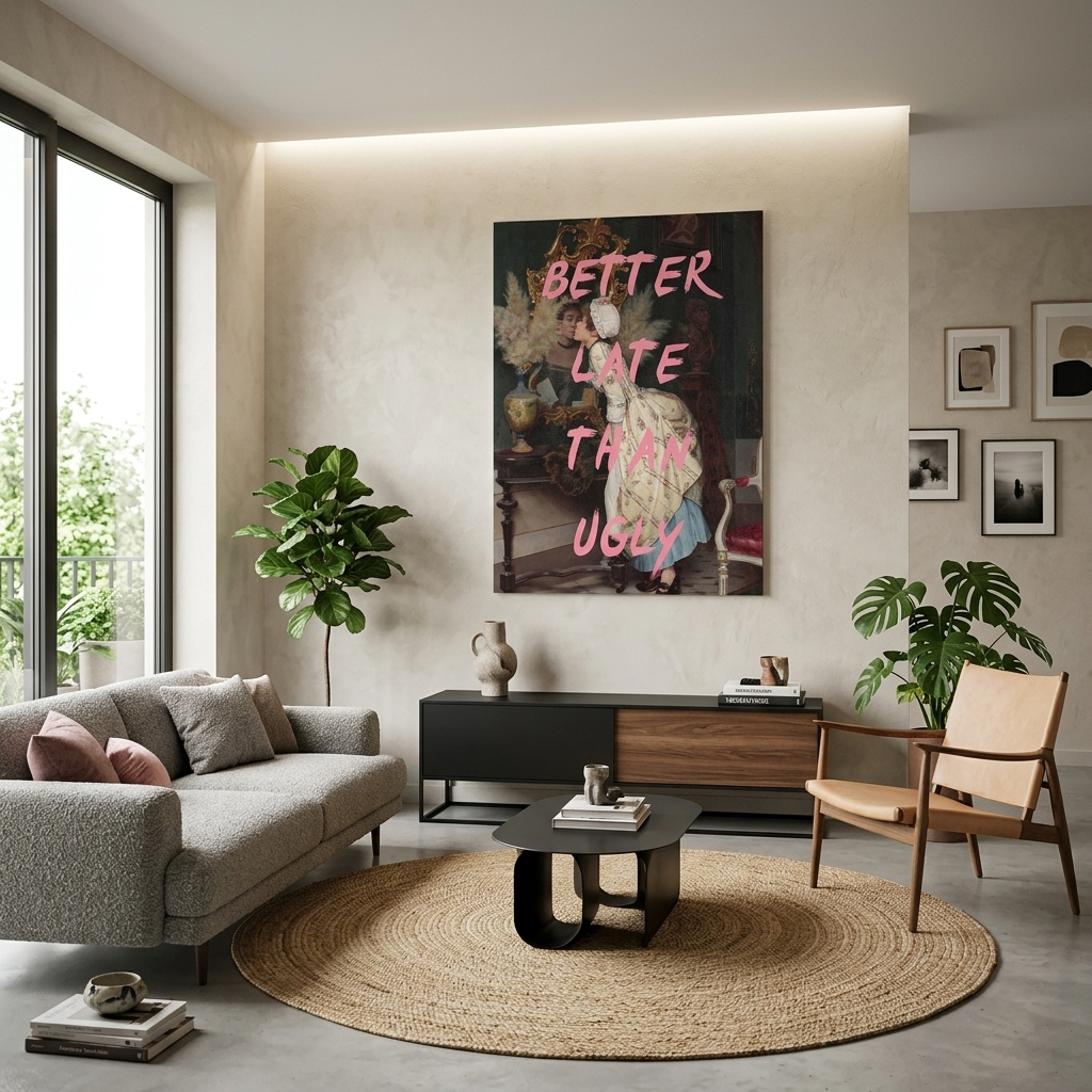 Canvas Wall Art Print Better late than ugly