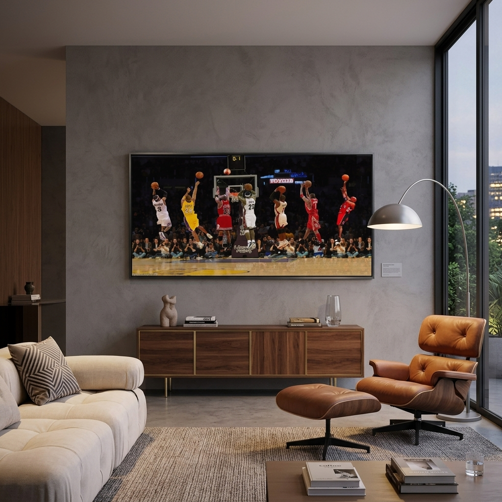 “Basketball Legends in Action NBA – Dynamic Sports Canvas Wall Art