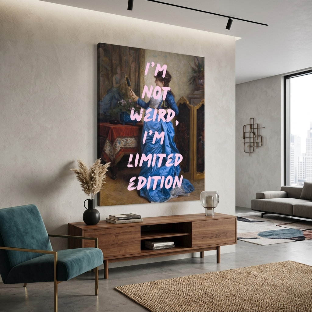 Canvas Wall Art Print I'm not weird, I'm a limited edition