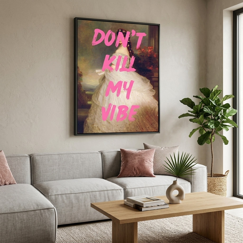 Canvas Wall Art Print Don't kill my vibe