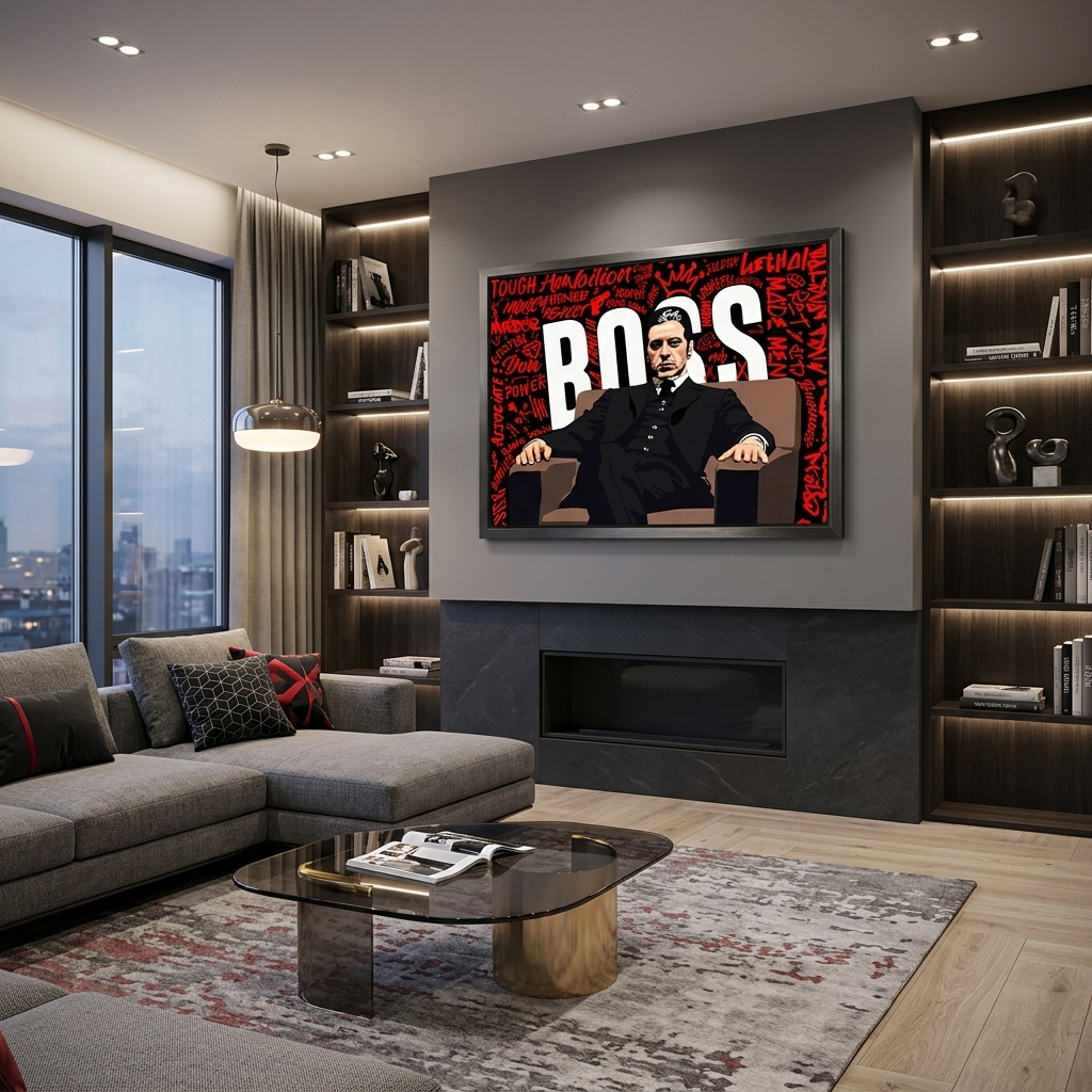 Tony Montana's boss Motivational Canvas Wall Art Print