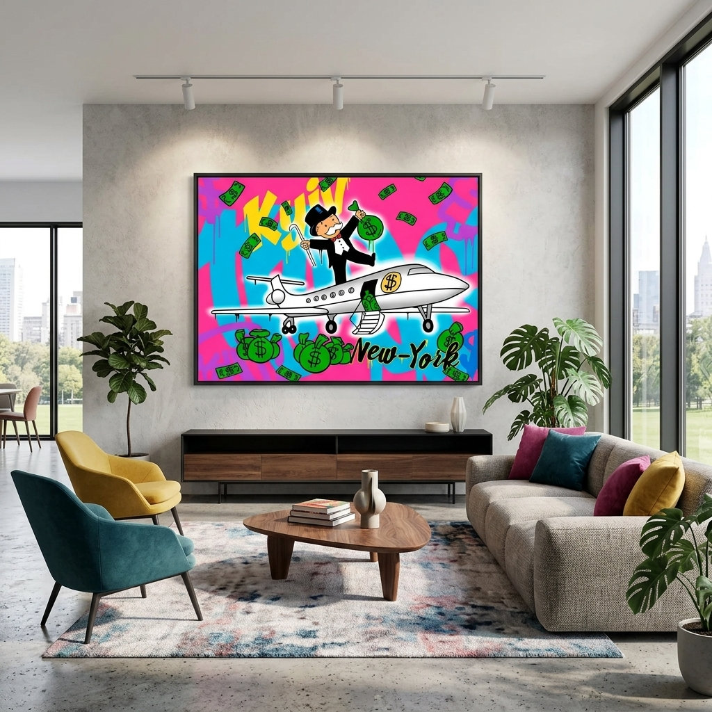 Kyiv - New-York Inspirational Canvas Wall Art Print