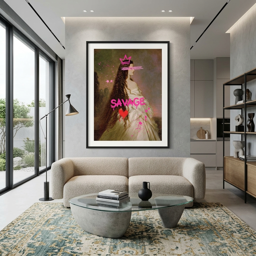 Canvas Wall Art Print Elisabeth of Bavaria. Savage