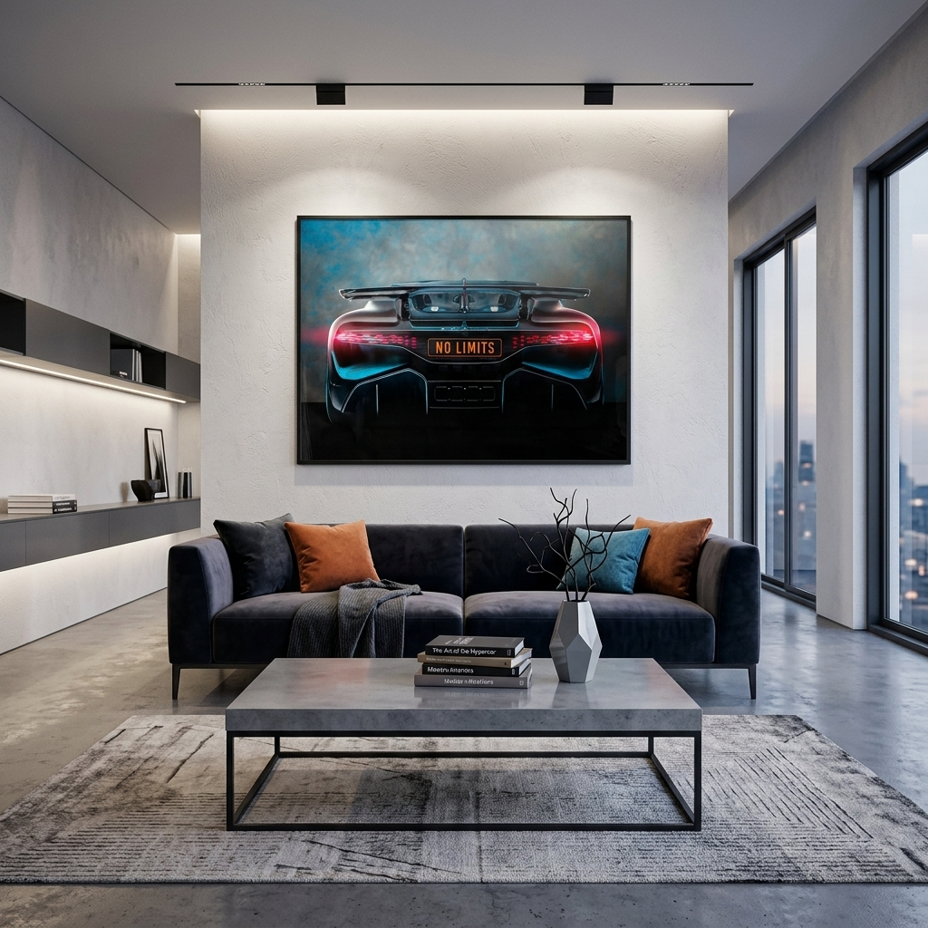 BUGATTI NO LIMITS BACKSIDE Canvas Wall Art