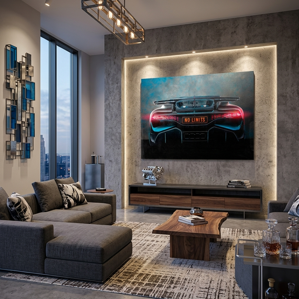BUGATTI NO LIMITS BACKSIDE Canvas Wall Art