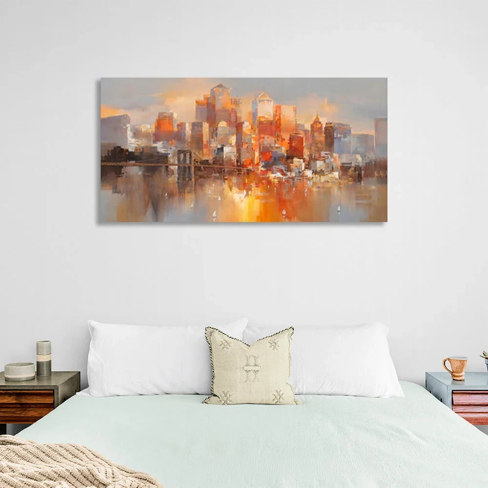 Big City Canvas Wall Art Print