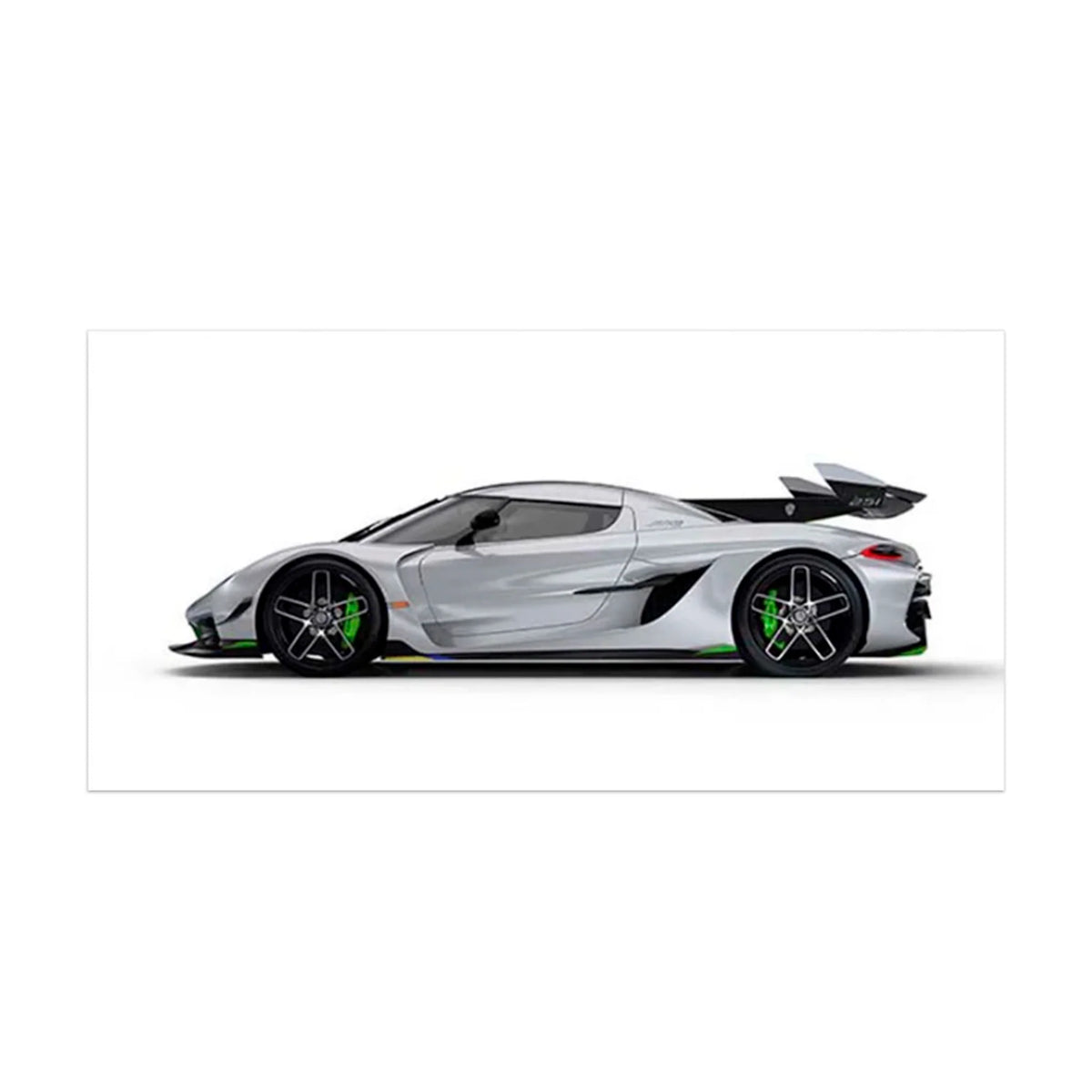 Canvas Wall Art Print Car Koenigsegg Jesko White