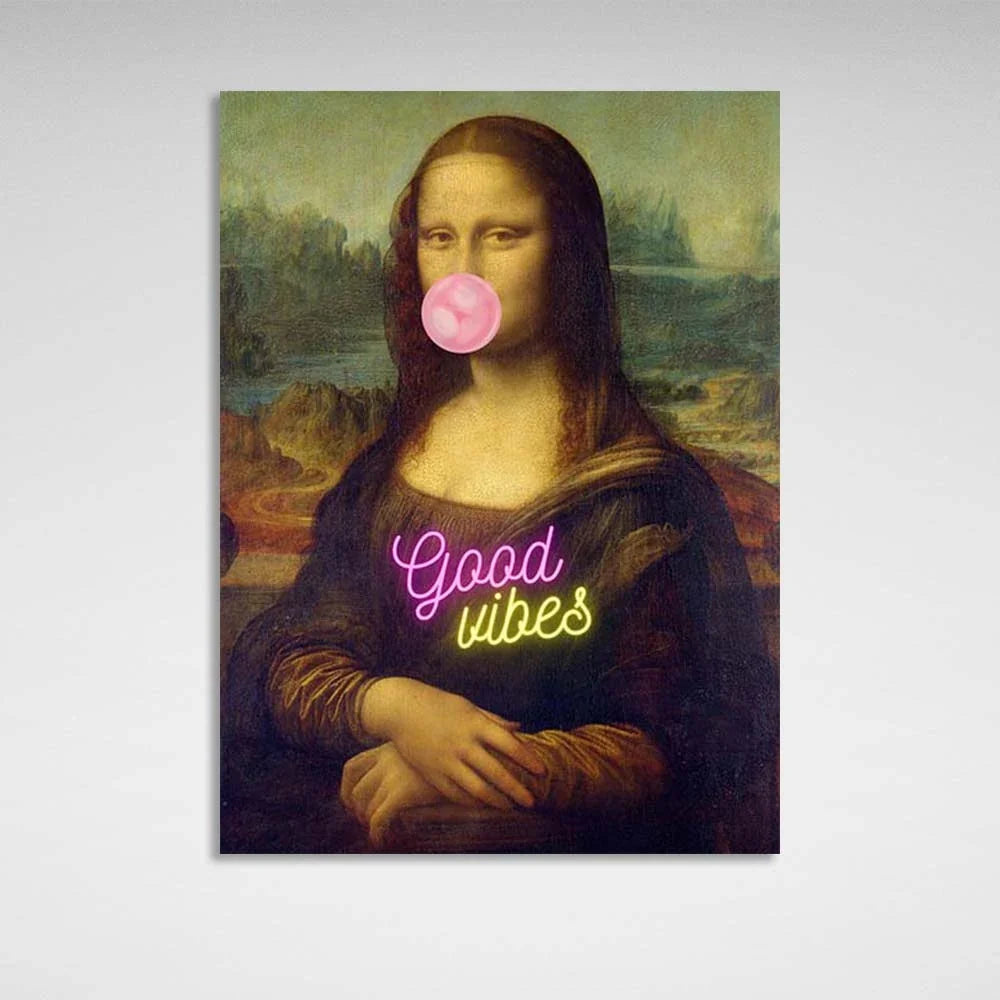 Canvas Wall Art Print Mona Lisa. Good vibes