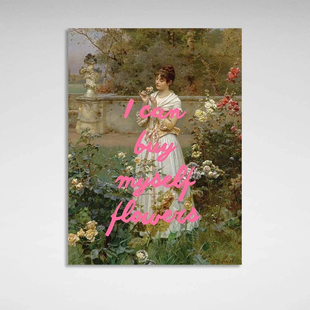 Canvas Wall Art Print Rose of all roses. I'll buy myself flowers