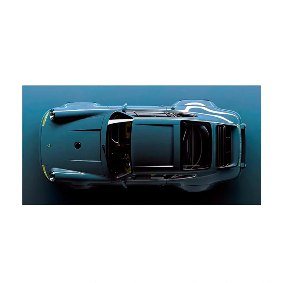 Cars Porsche 911 Blue Canvas Wall Art Print