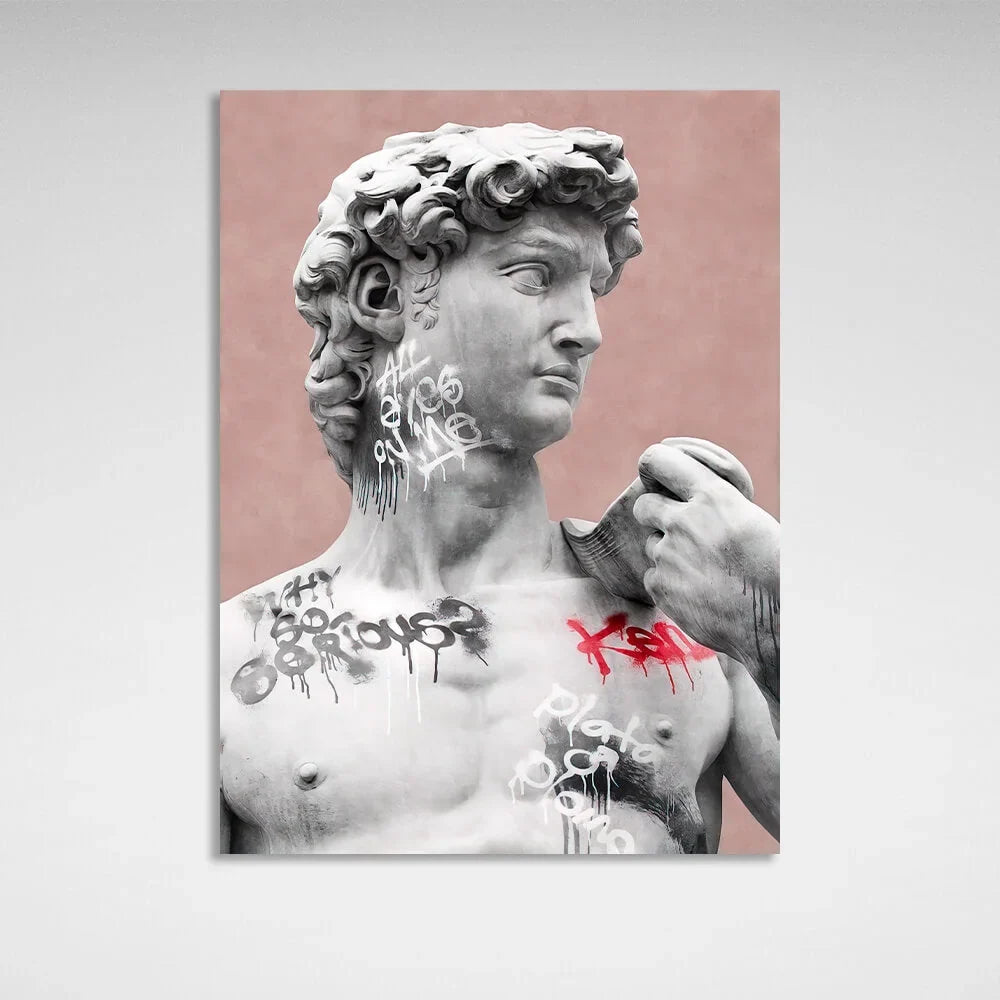 Interior statue Canvas Wall Art Print