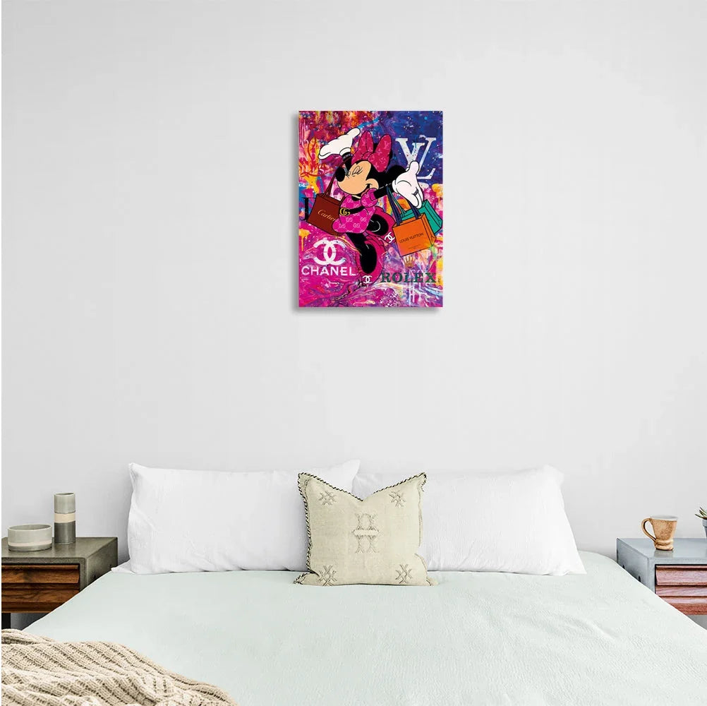 Mini graffiti Canvas Wall Art Print
