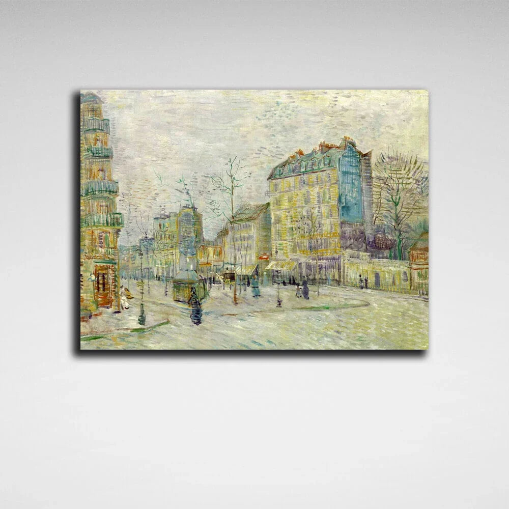Kishi Boulevard Van Gogh Reproduction Canvas Wall Art Print