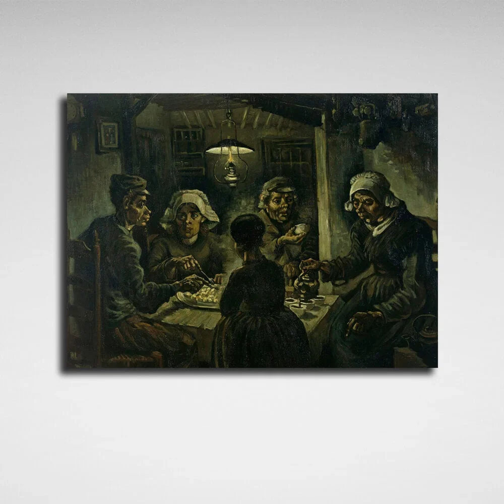 Potato eaters Reproduction Canvas Wall Art Print
