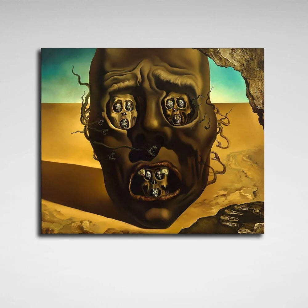 The face of war Reproduction Canvas Wall Art Print