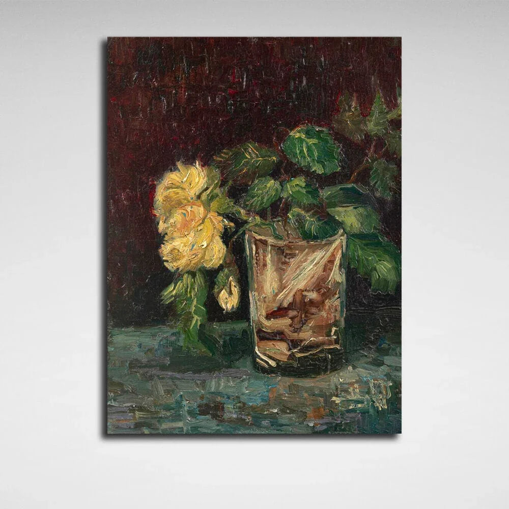 Yellow roses Reproduction Canvas Wall Art Print
