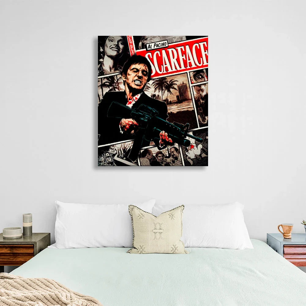 Scarface Canvas Wall Art Print