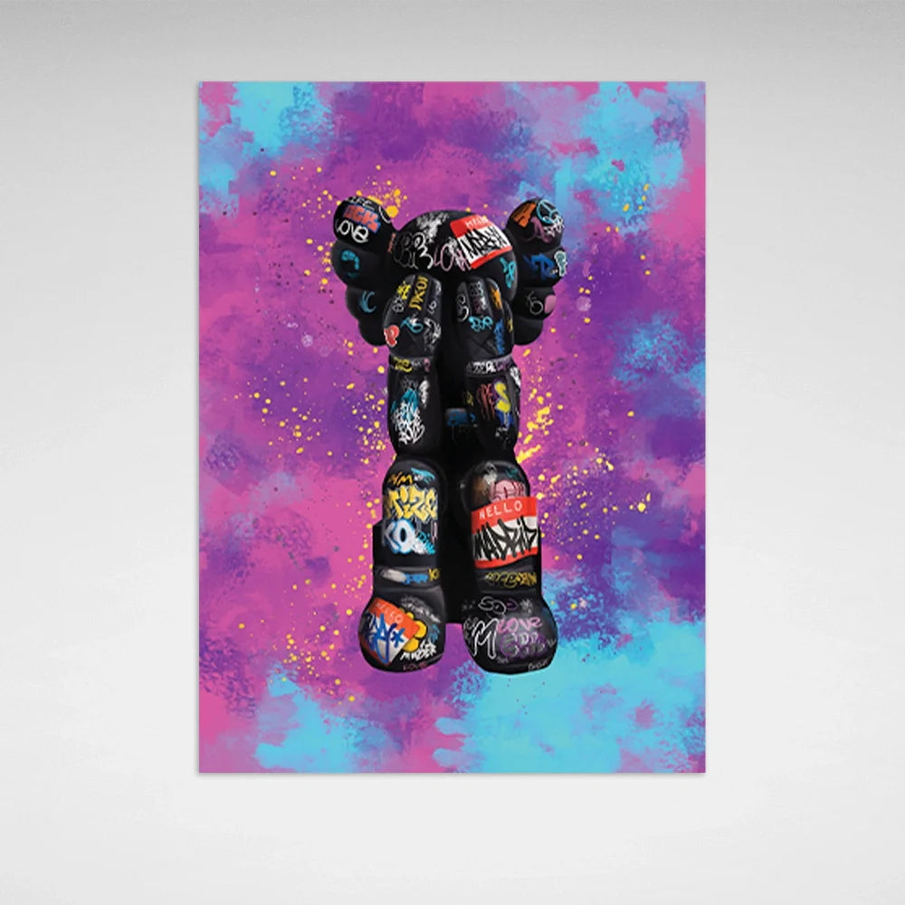 KAWS CANVAS Wall Art Multicolor Version 1
