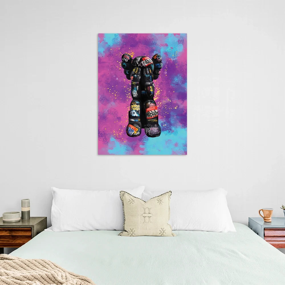 KAWS CANVAS Wall Art Multicolor Version 1
