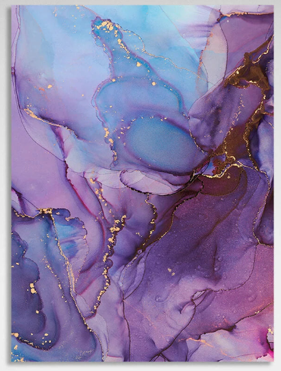 Lavender pink Abstraction Canvas Wall Art Print