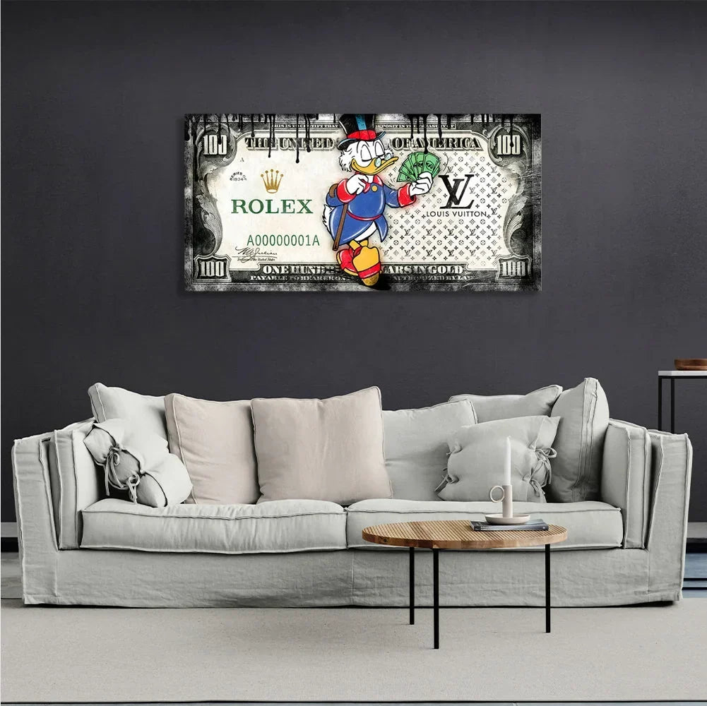 Scrooge Canvas Wall Art