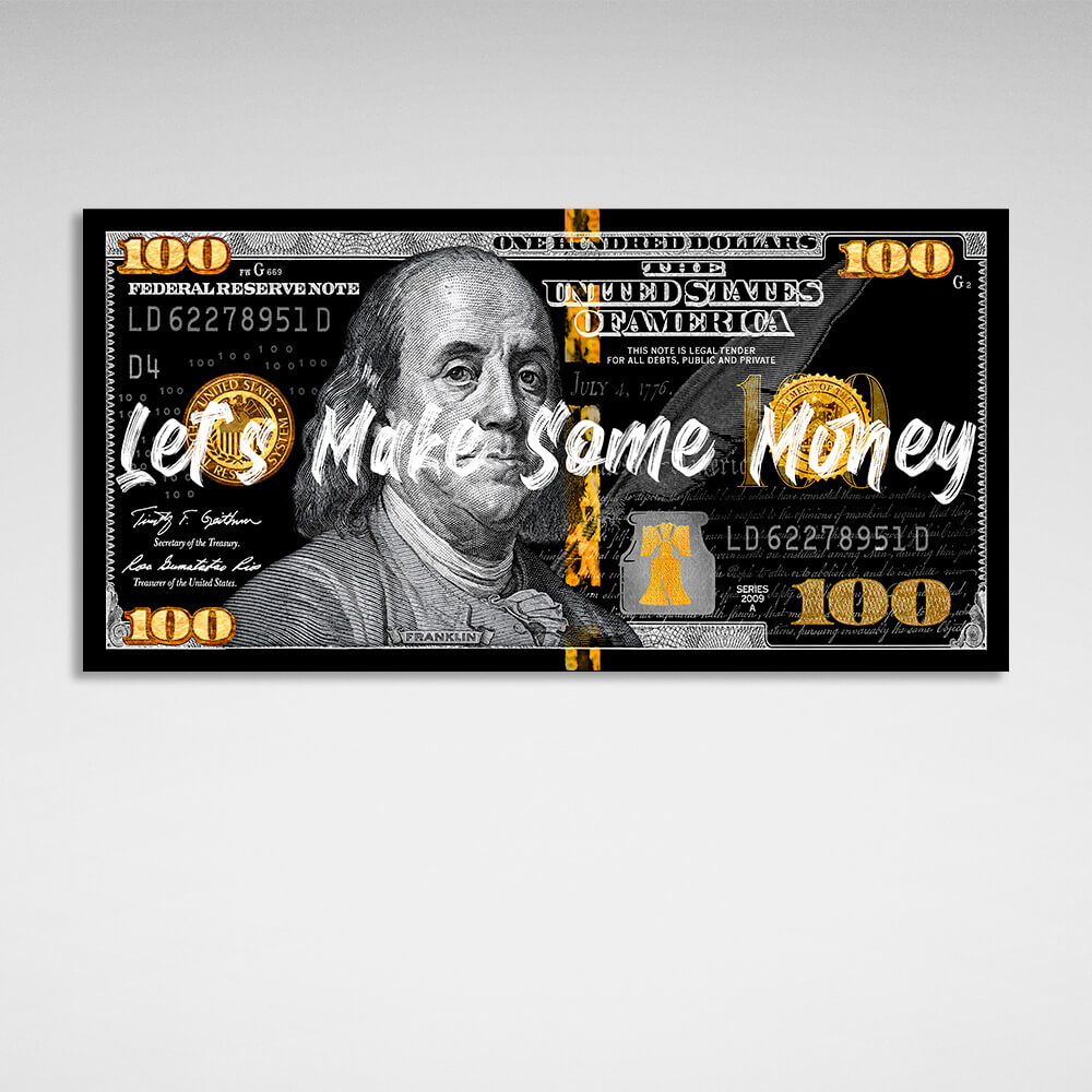 Money canvas print