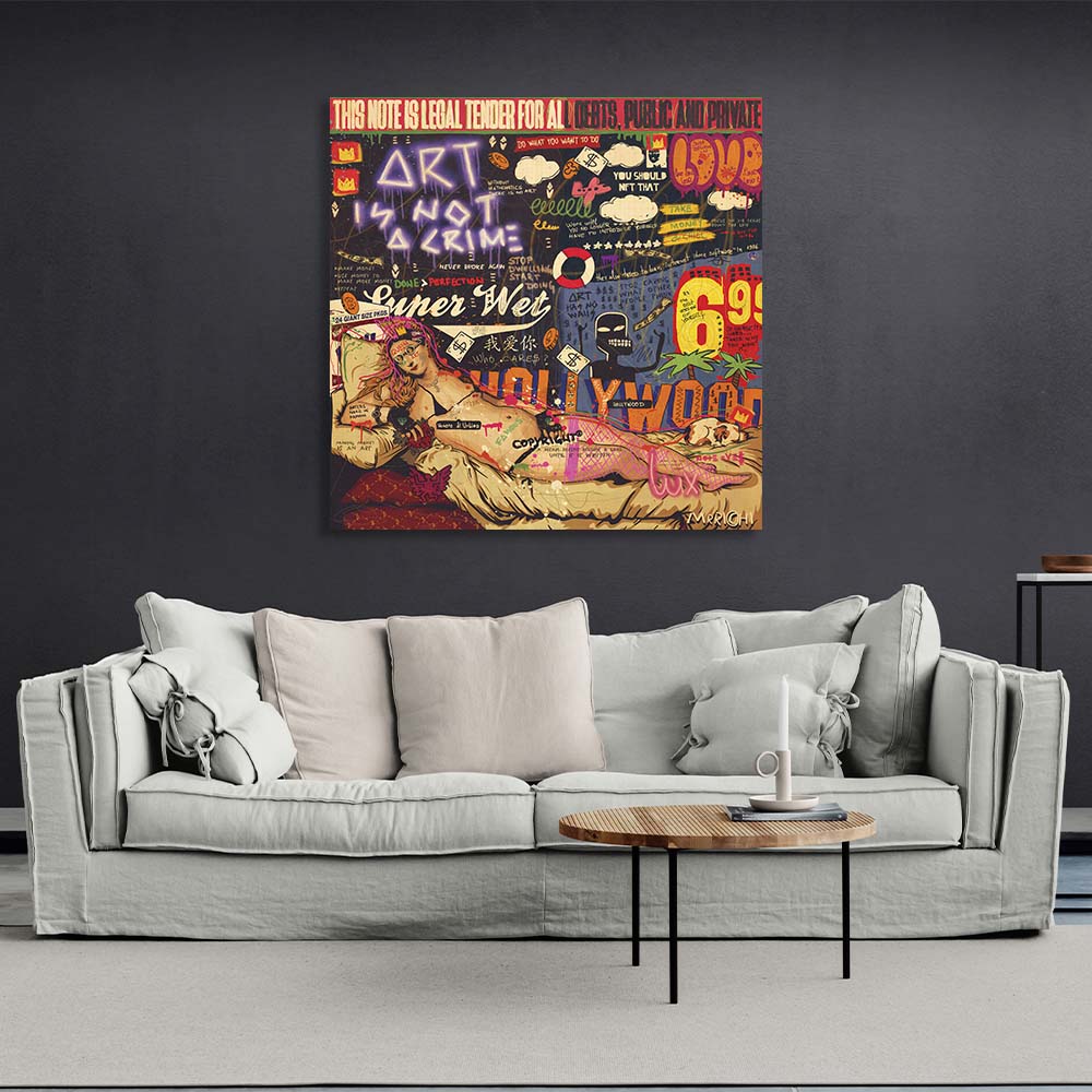Pop Art Venus and Titian Print on canvas
