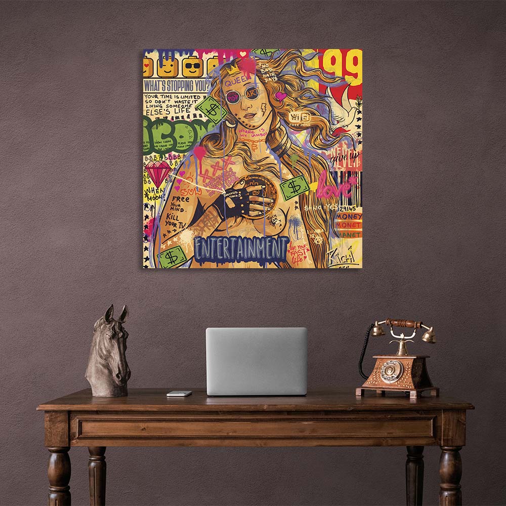 Pop art Venus Canvas Wall Art Print