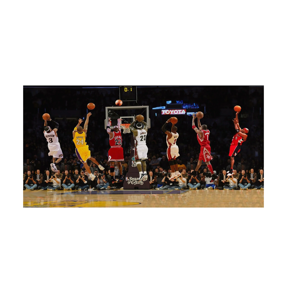“Basketball Legends in Action NBA – Dynamic Sports Canvas Wall Art