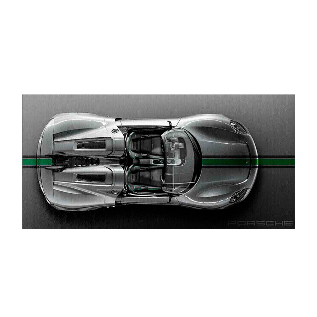 PORSCHE CARRERA GT BACKSIDE Canvas Wall Art