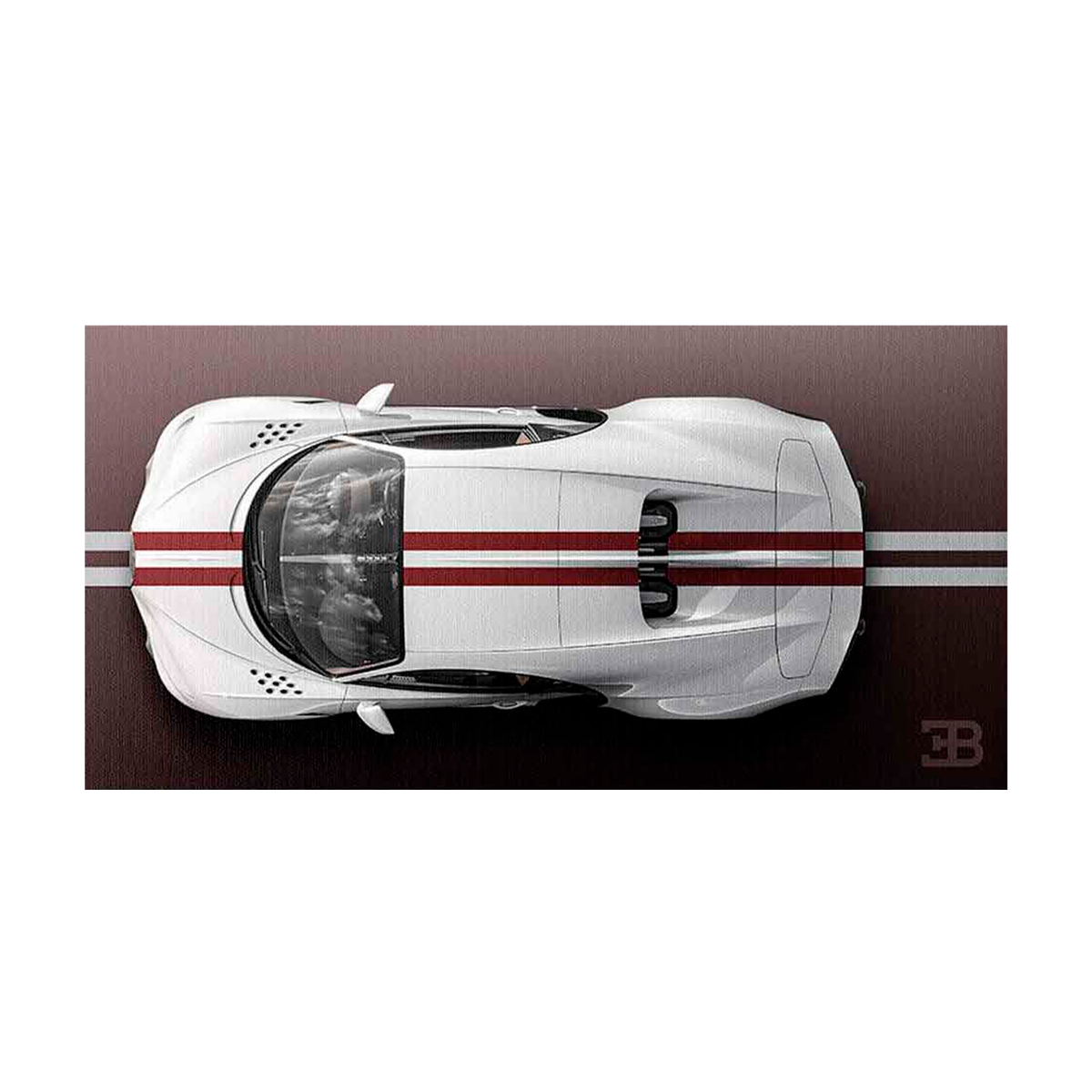 BUGATTI BACKSIDE Canvas Wall Art