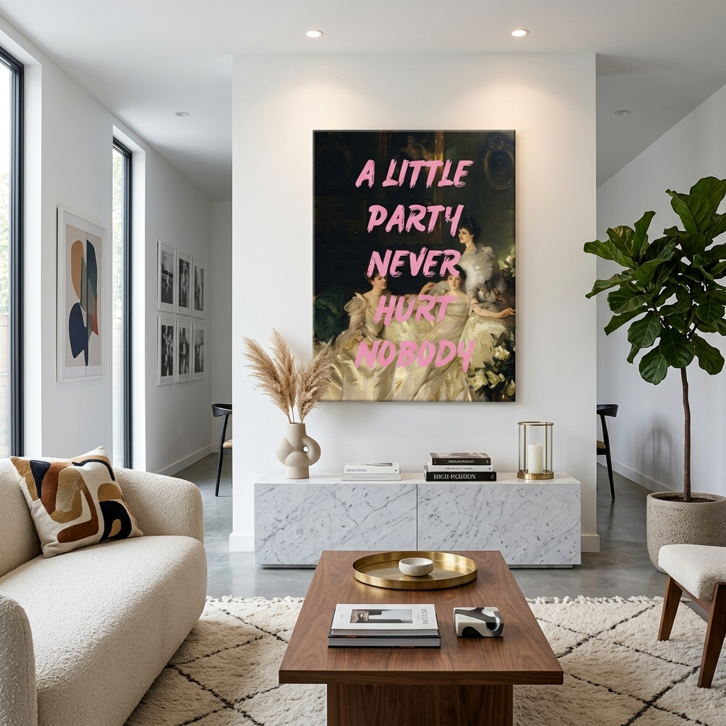 Canvas Wall Art Print The Wyndham Sisters. Little Party Never Hurt Nobody