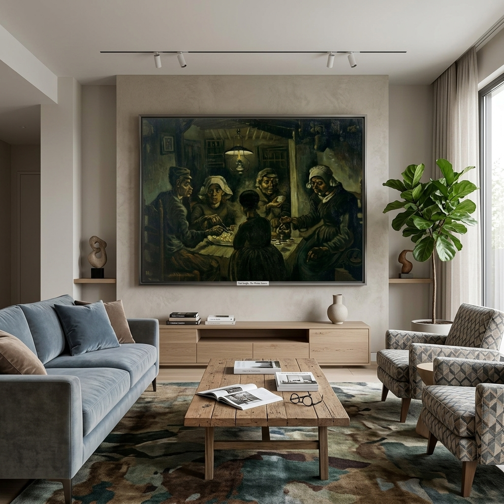 Potato eaters Reproduction Canvas Wall Art Print