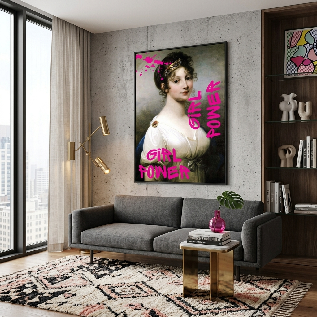 Canvas Wall Art Print Louise. Girl power