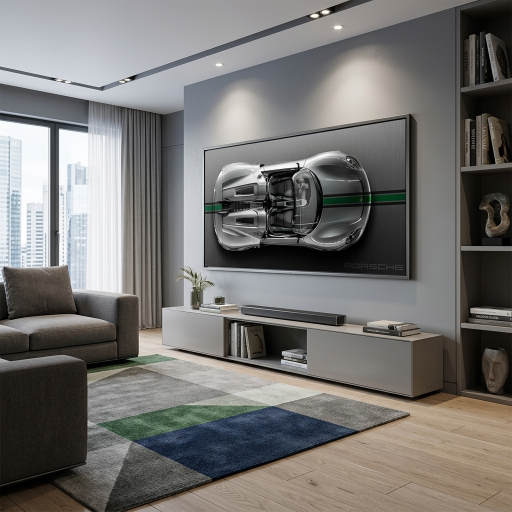 PORSCHE CARRERA GT BACKSIDE Canvas Wall Art