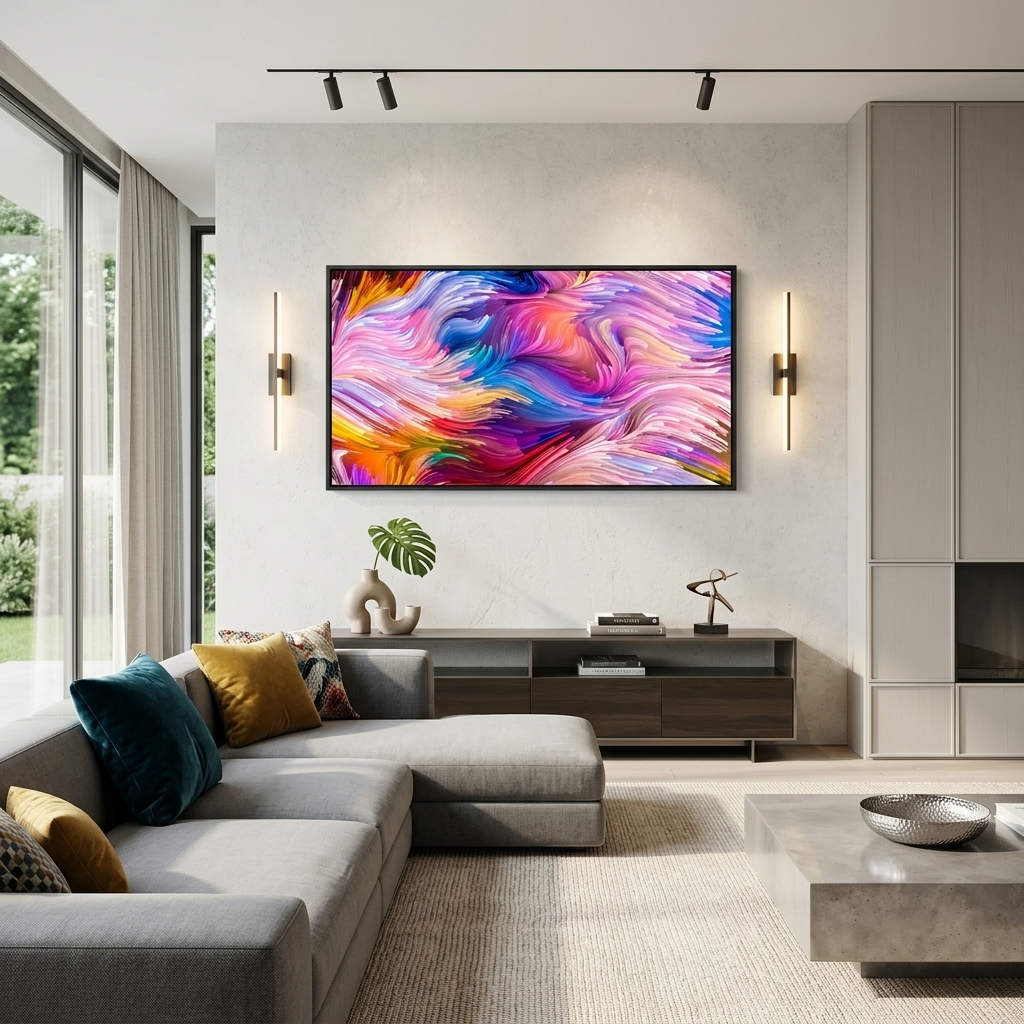 Colorful Abstraction Canvas Wall Art Print