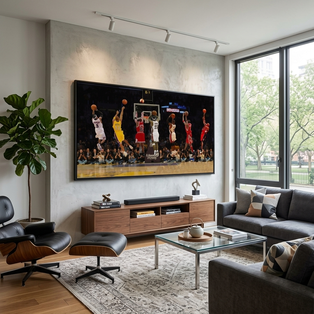 “Basketball Legends in Action NBA – Dynamic Sports Canvas Wall Art