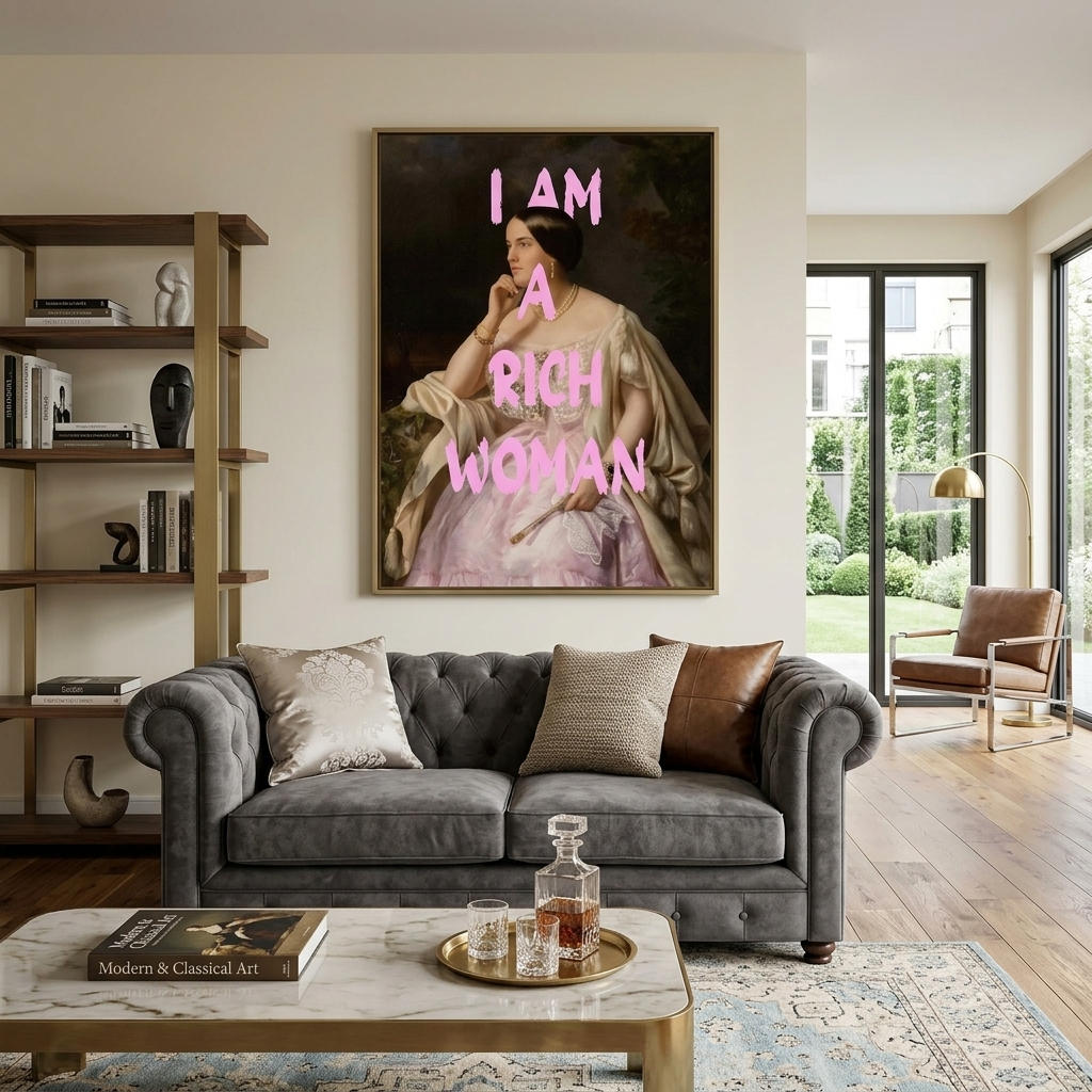 Canvas Wall Art Print Harriet Howard. I'm a rich woman