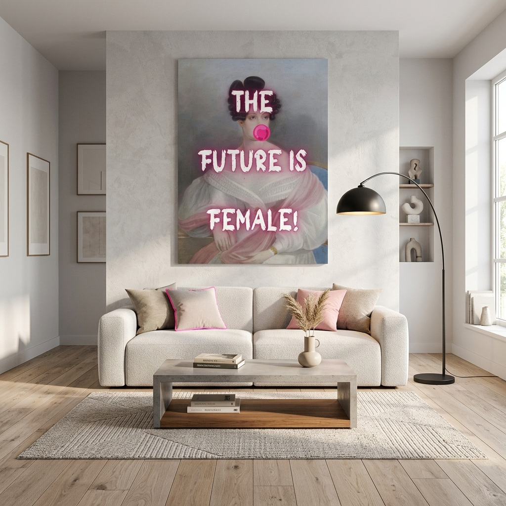 Canvas Wall Art Print The future is female