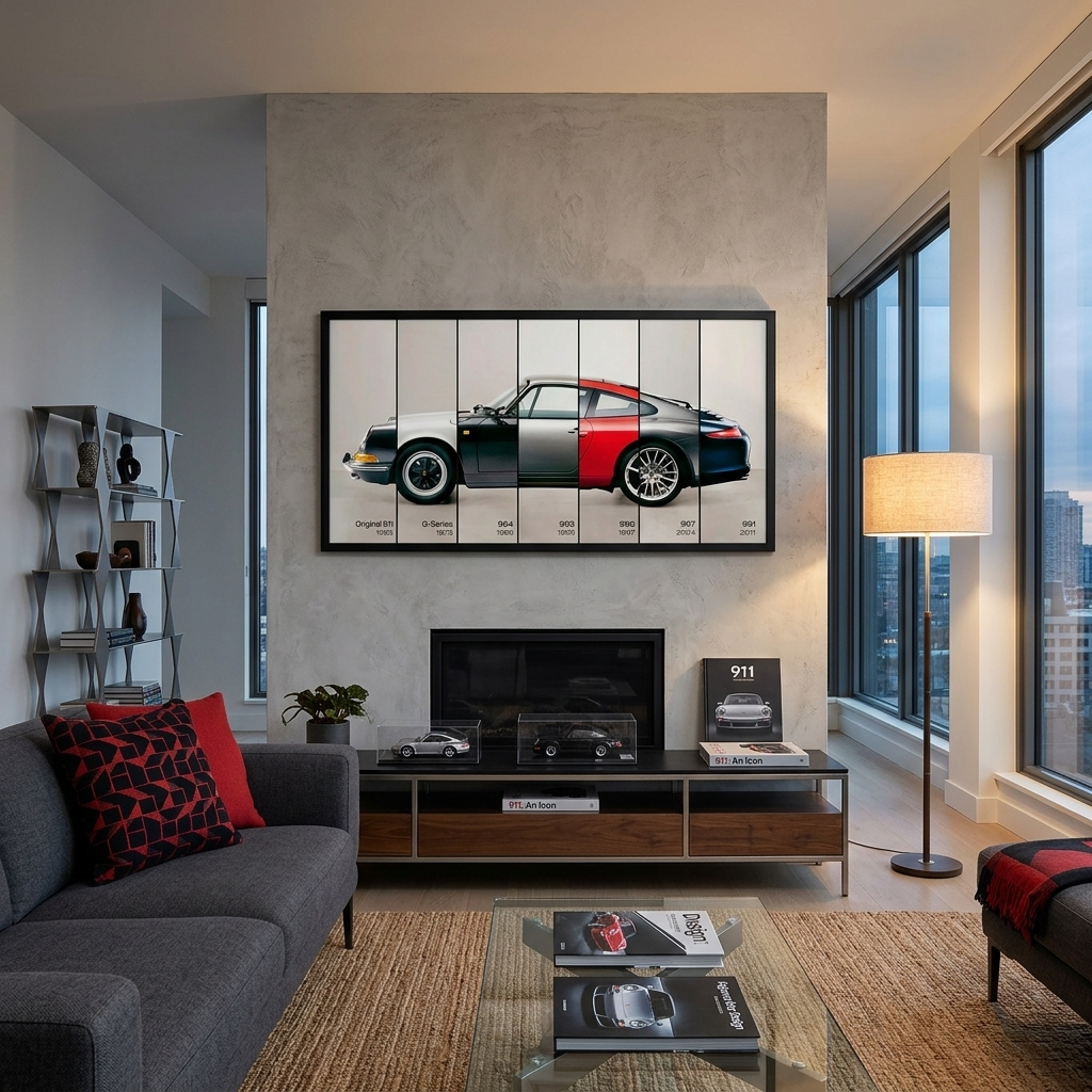 Miscellaneous Porsche parts  Canvas Wall Art Print