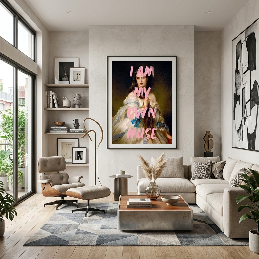 Canvas Wall Art Print Portrait of Rimskaya-Korsakova. I am my own muse