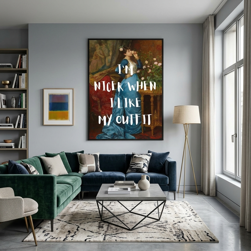 Canvas Wall Art Print I'm nicer when I like my outfit