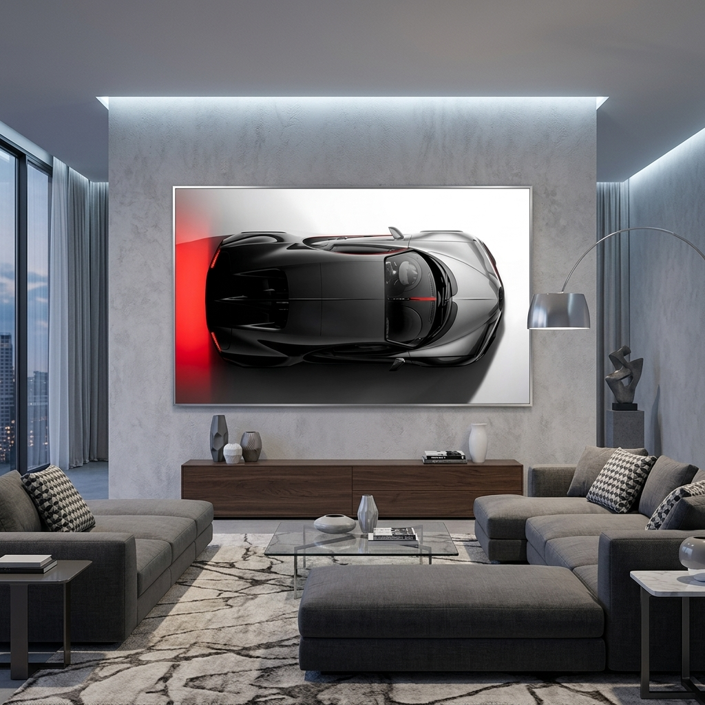 Bugatti Chiron Canvas  Wall Art Print