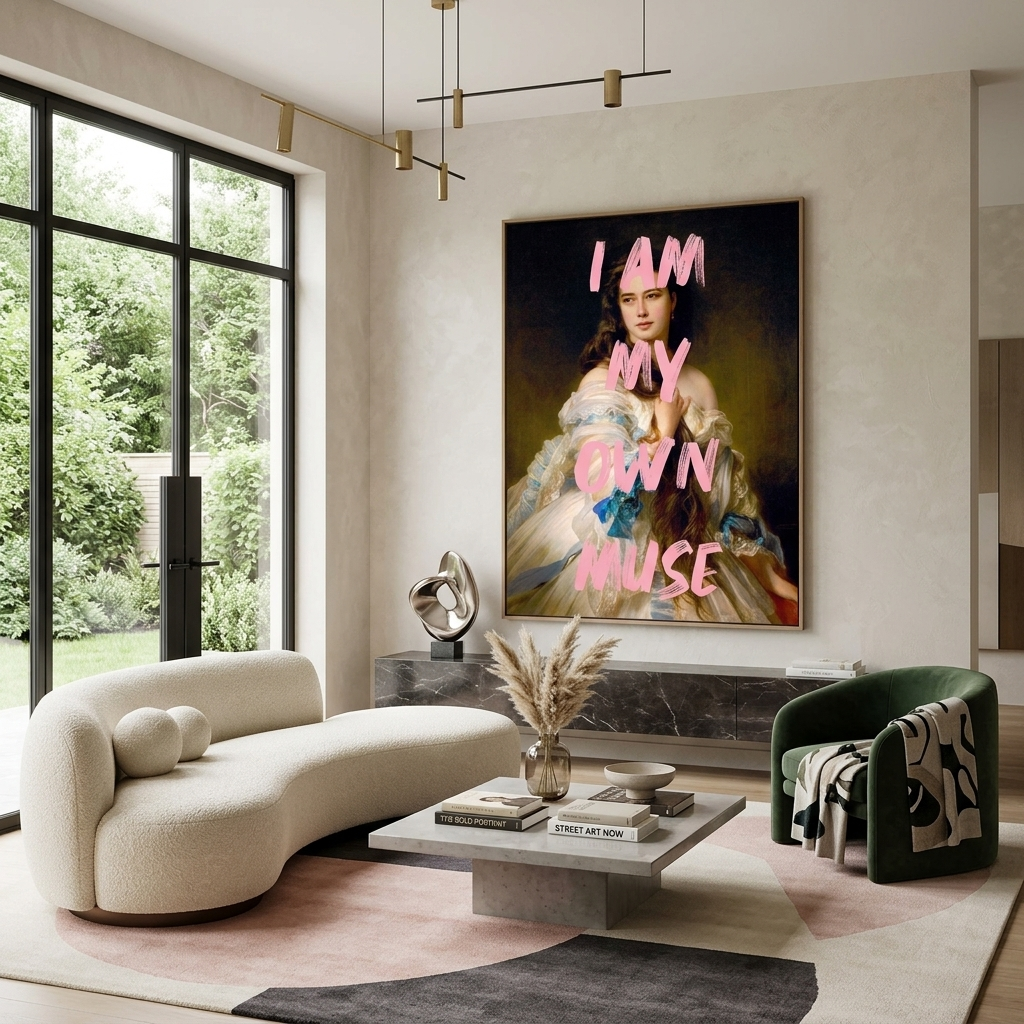Canvas Wall Art Print Portrait of Rimskaya-Korsakova. I am my own muse