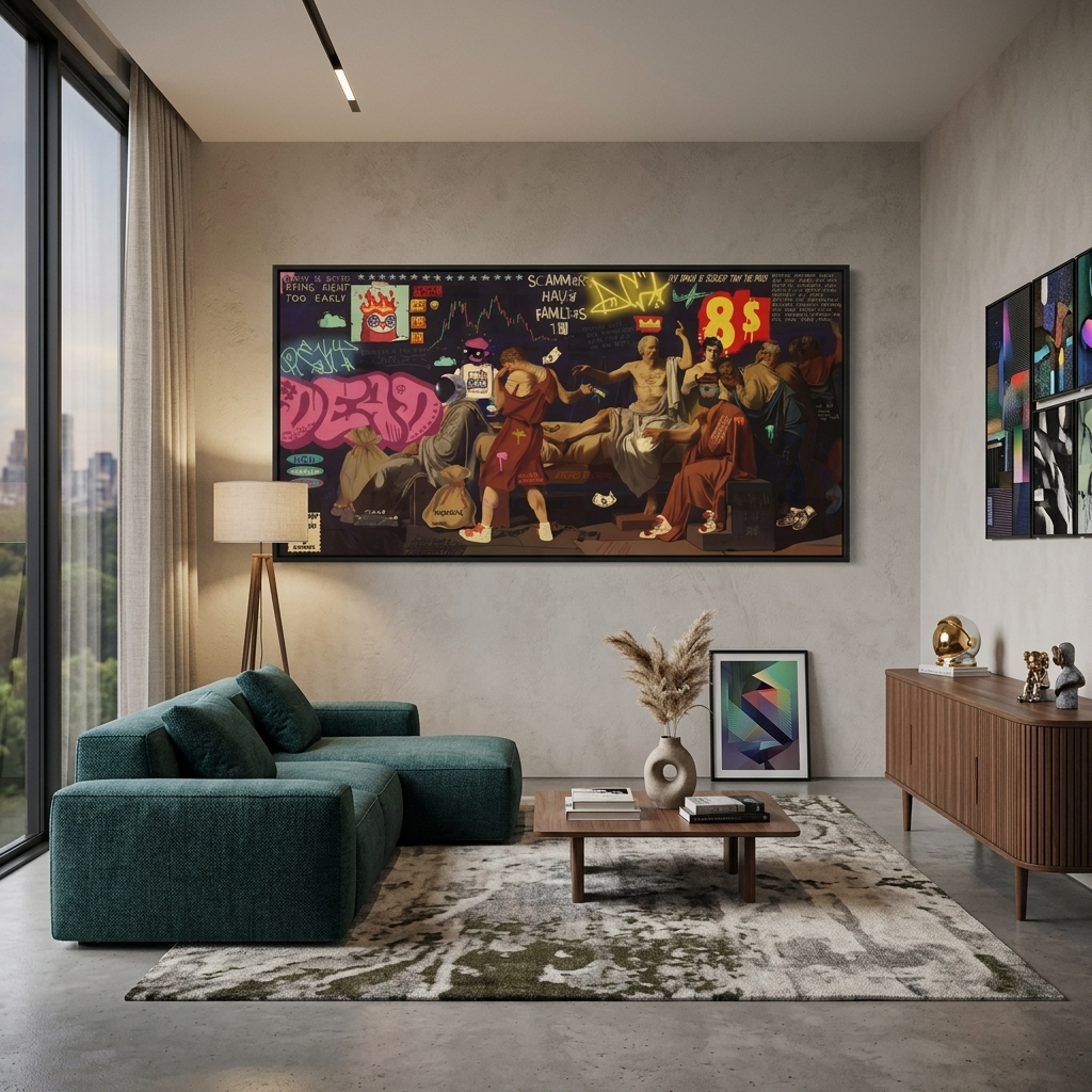 Canvas Wall Art Print Only Degens Left Alive